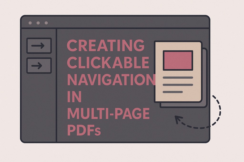 Creating Clickable Navigation in Multi-Page&nbsp;PDFs