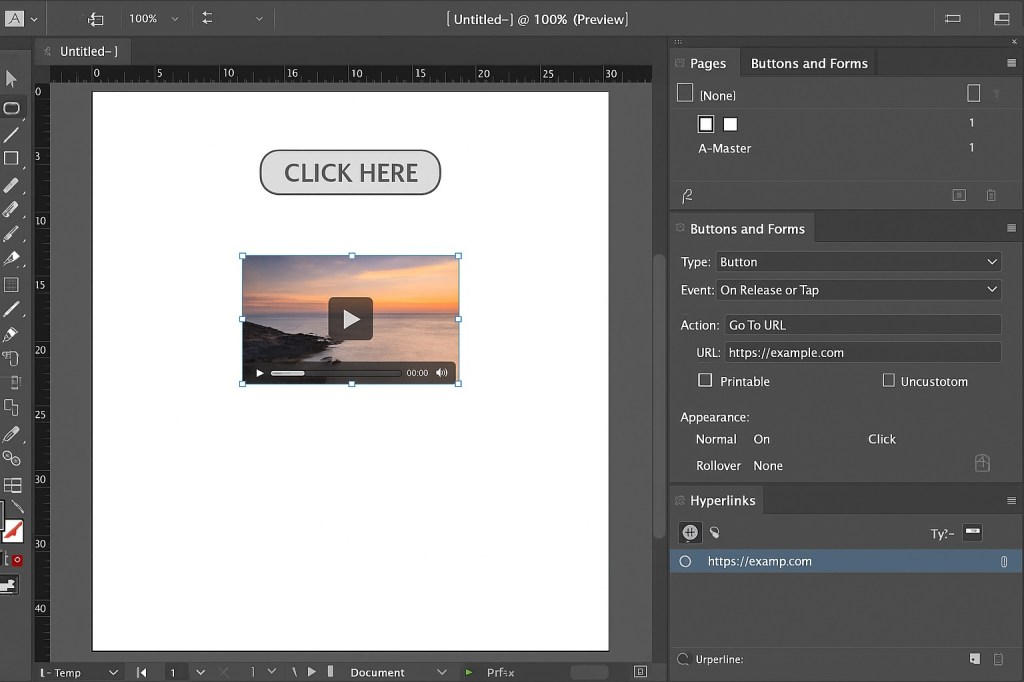 Creating Interactive PDFs in InDesign
