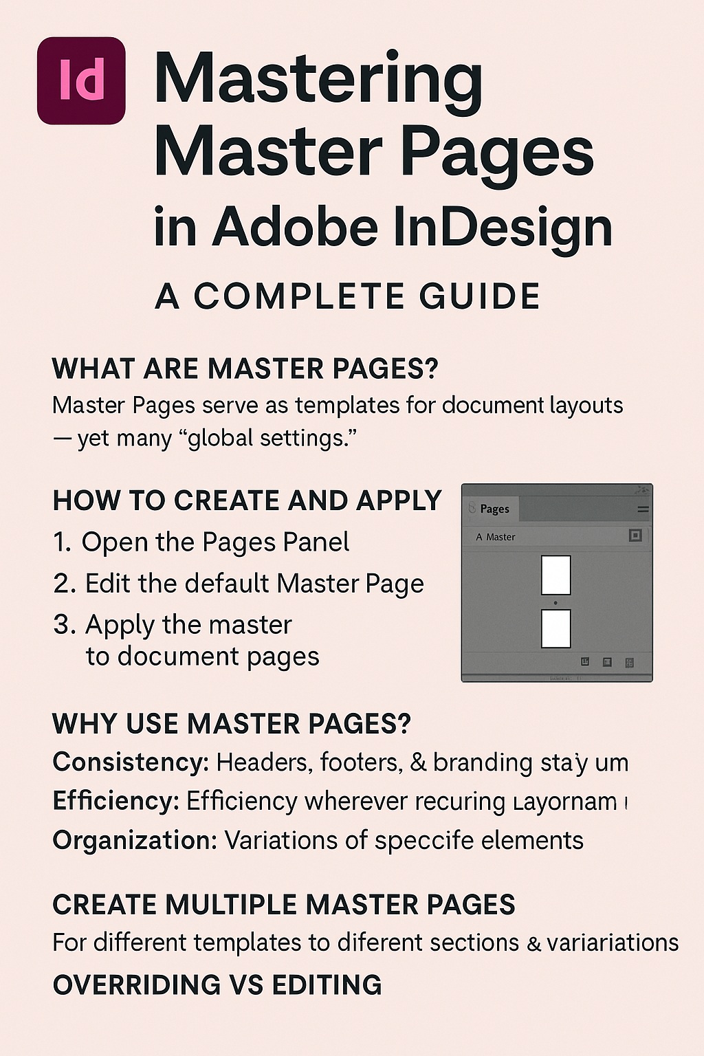 Mastering Master Pages in Adobe InDesign: A Complete&nbsp;Guide