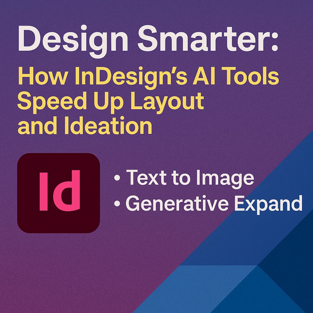 Design Smarter: How InDesign’s AI Tools Speed Up Layout and&nbsp;Ideation
