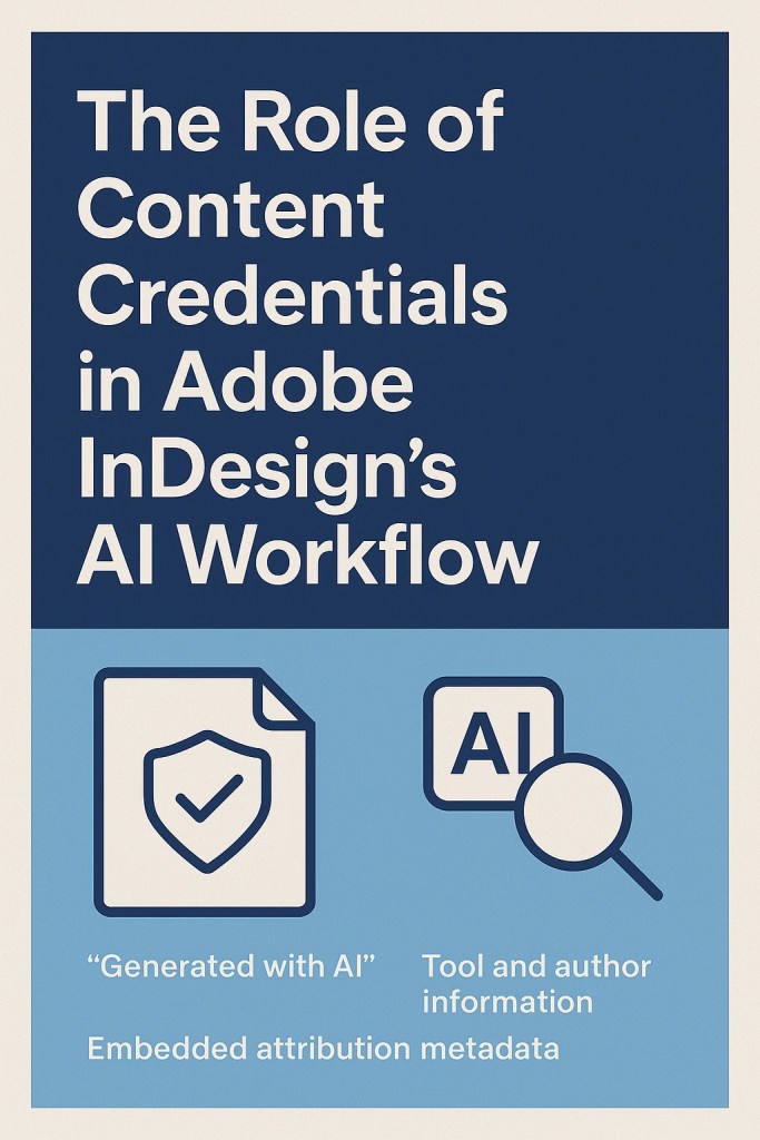 The Role of Content Credentials in Adobe InDesign