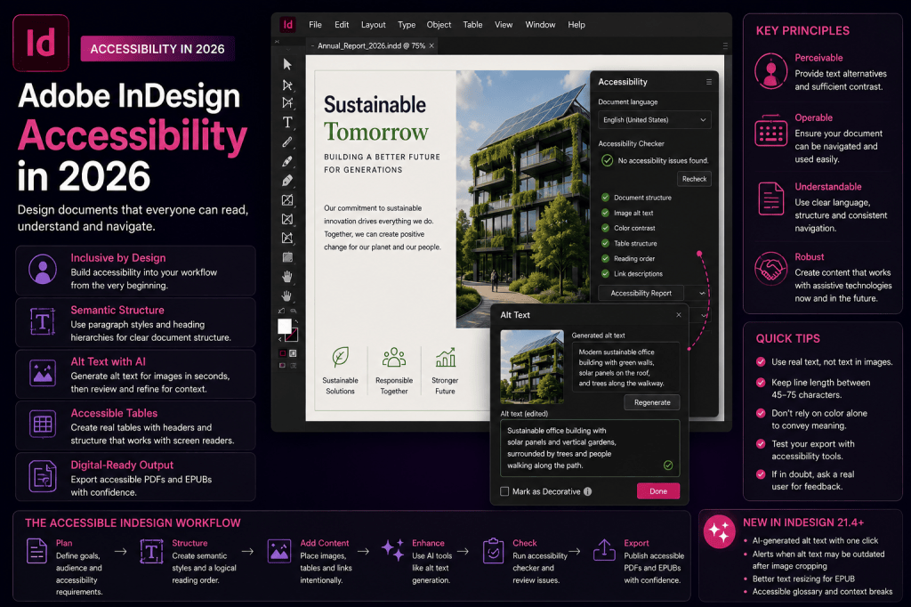 Adobe InDesign Accessibility in 2026: What Designers Need to&nbsp;Know