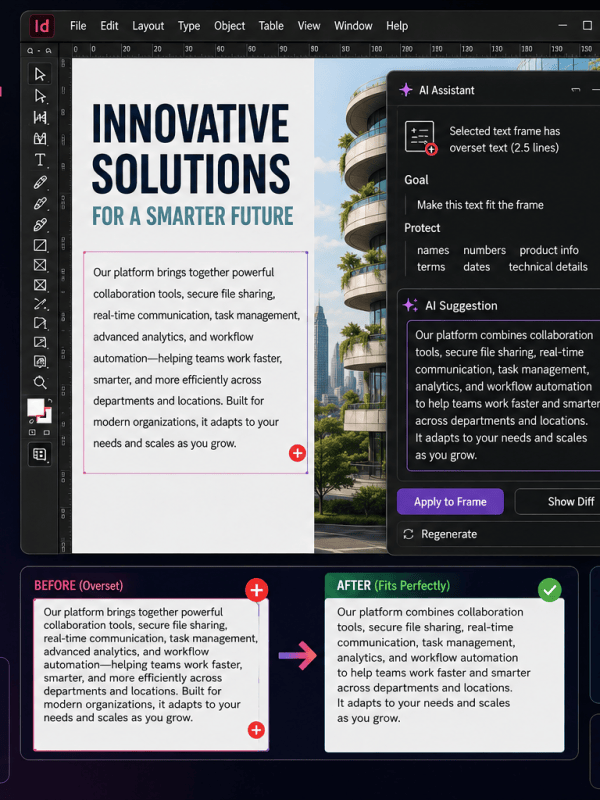 Adobe InDesign AI Text Fit: Automatically Make Copy Fit Your&nbsp;Layout