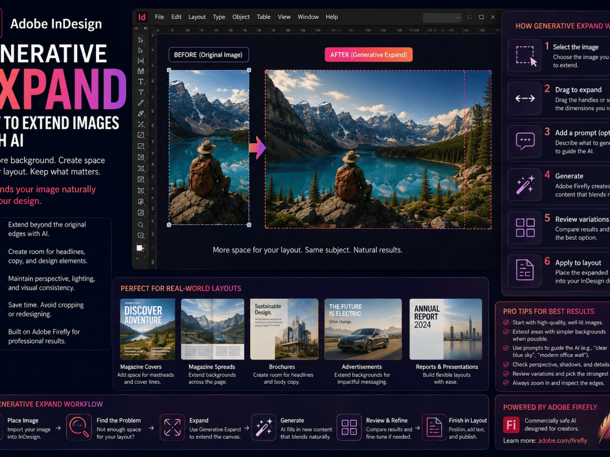 Adobe InDesign Generative Expand: How to Extend Images with&nbsp;AI