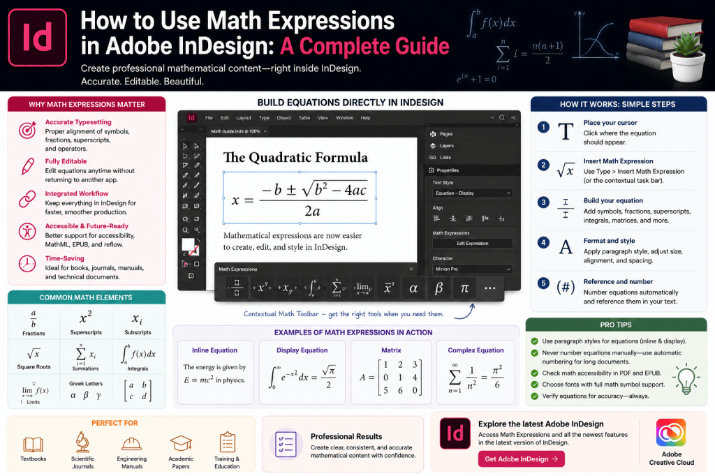 How to Use Math Expressions in Adobe InDesign - A Complete Guide