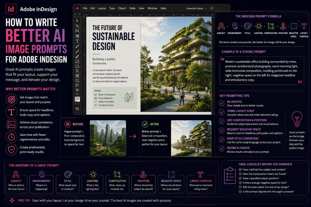 How to Write Better AI Image Prompts for Adobe&nbsp;InDesign
